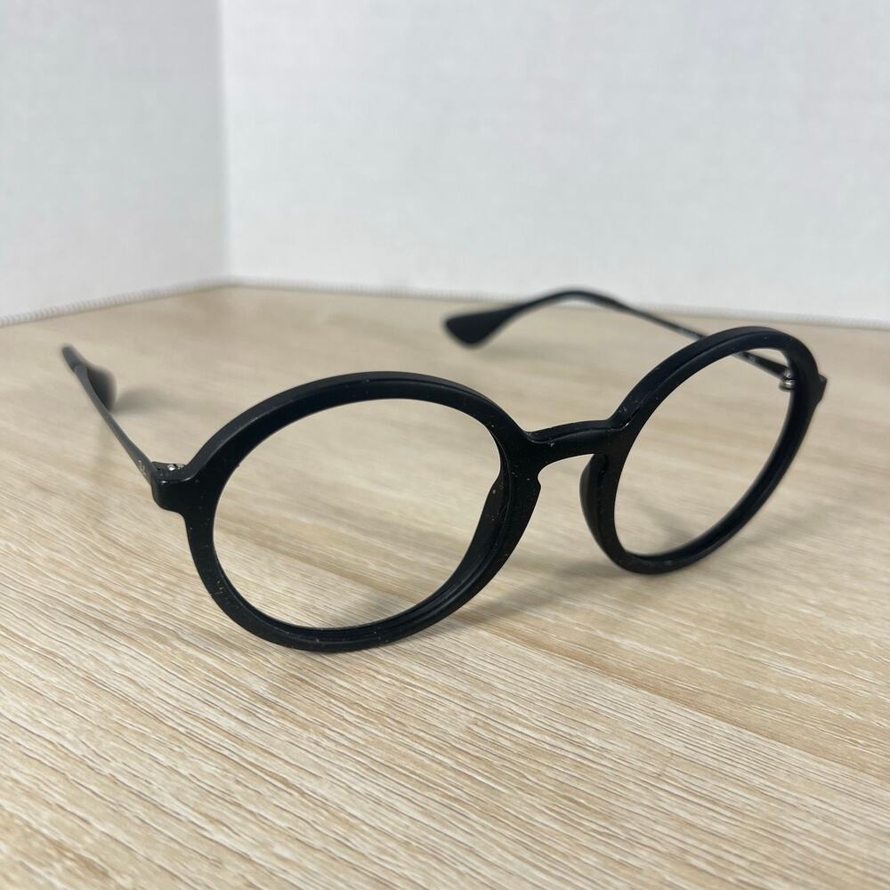 RARE! Ray-Ban RB4222 622/8G Sunglasses FRAMES Round Black Rubber 50-21 Italy
